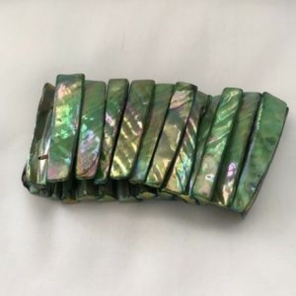 Mother of Pearl style Bracelet Shell Elasticated - Picture 6 of 6